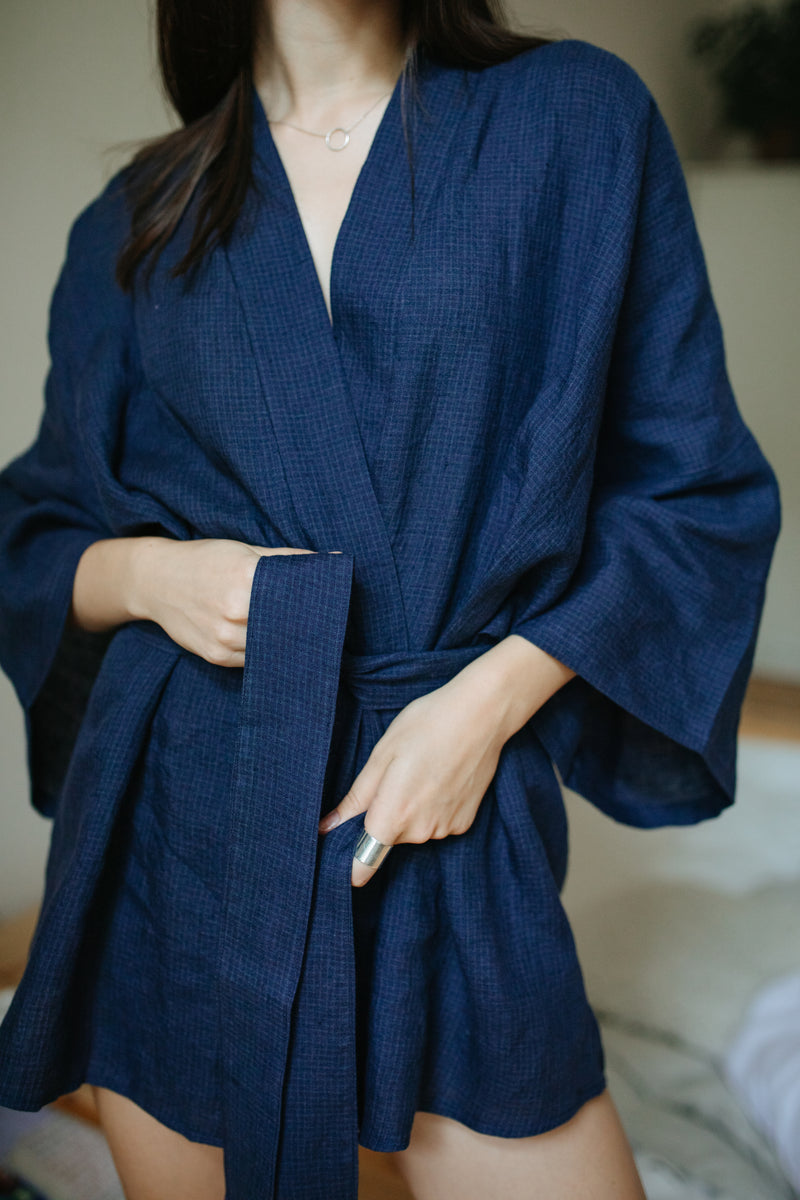 Lněné kimono MOON
