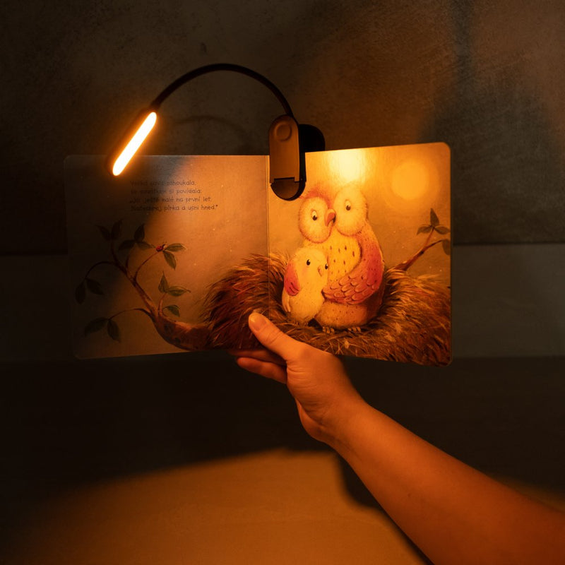 Lampička na čtení s klipem bez modrého světla